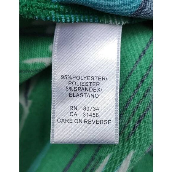 BCBGMaxazria Yellow Green Spring Floral Dress with Pockets XS - Picture 6 of 6